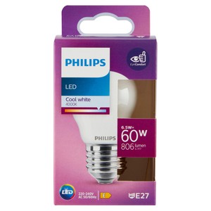 Lampadina A Led Sfera 60w Attacco E27 Luce Fredda Philips - Foto 1