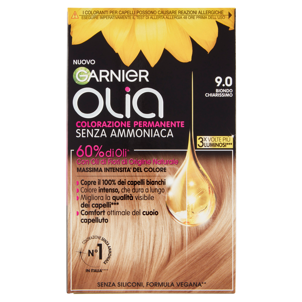Colorazione Capelli 9.0 Biondo Chiarissimo Olia Garnier - Foto 1