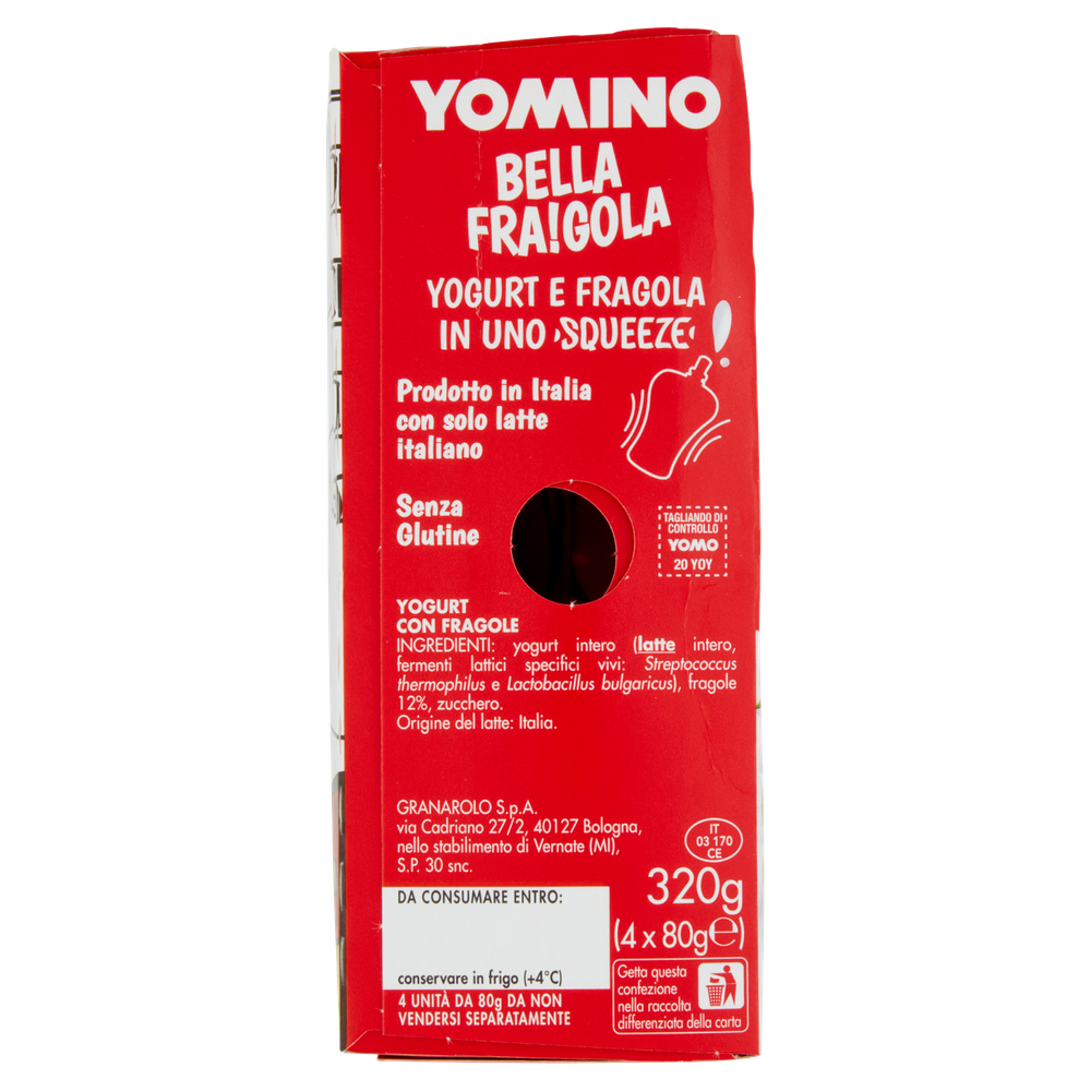 Yogurt E Fragola Squeeze 4x80 G. Yomino - Foto 2