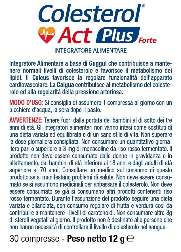 Integratore Colesterol Act Plus Forte Act - Foto 2