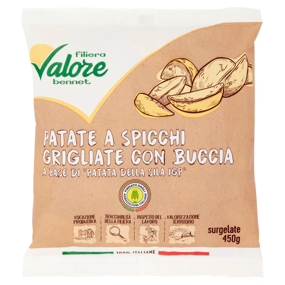 Patate Igp A Spicchi Con Buccia Surgelate Filiera Valore Bennet - Foto 1