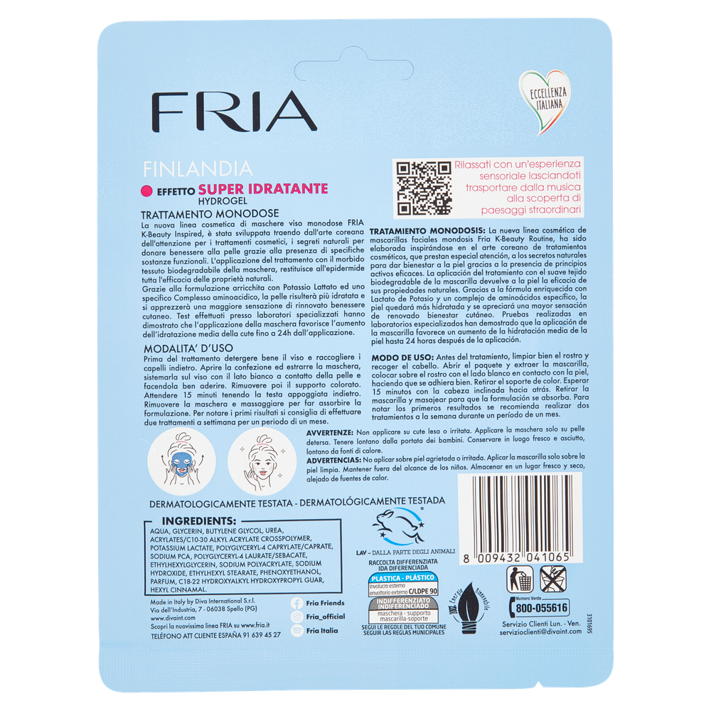 Maschera Viso Super Idratante Hydrogel Finlandia Fria - Foto 3