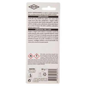 Colla A Contatto Supertrasparente Blister 50gr Bostik - Foto 3