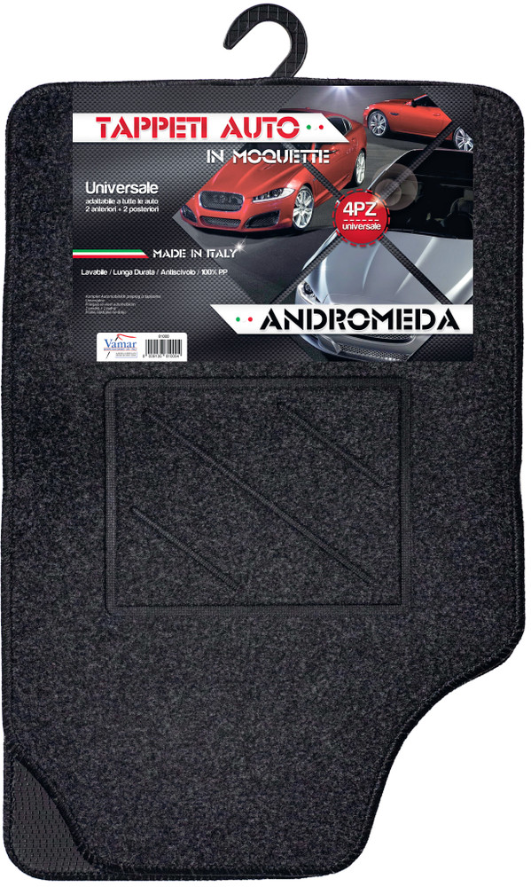 Set 4 Tappetini Per Auto In Moquette Andromeda - Foto 1