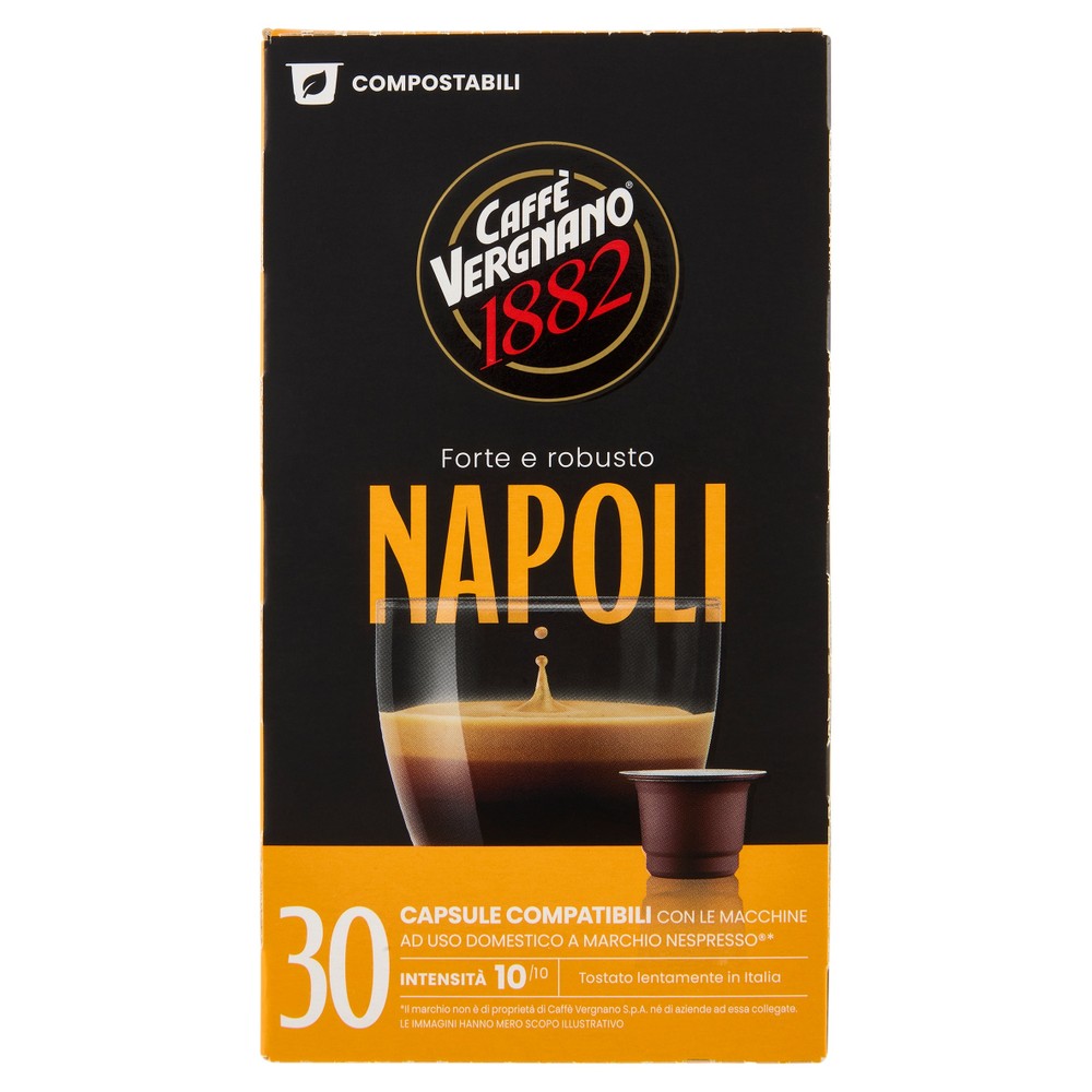 Capsule Compatibili Nespresso Napoli X30 Caffe'  Vergnano - Foto 1