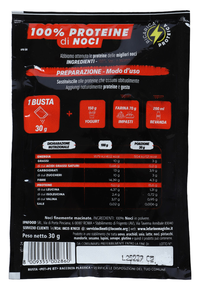 Ricarica Proteica 100% Proteine Di Noci In Polvere - Foto 3