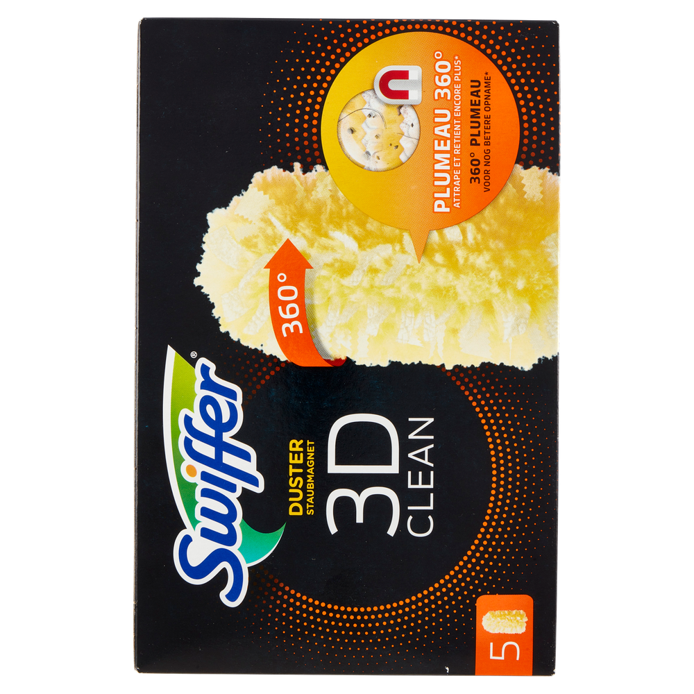 5 Ricambi Duster 3d Per Piumino Catturapolvere Swiffer - Foto 3