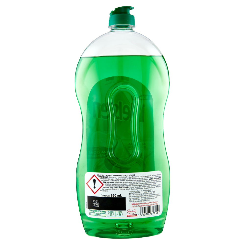 Detergente Per Piatti Con Extra Azione Sgrassante Limone Nelsen - Foto 3