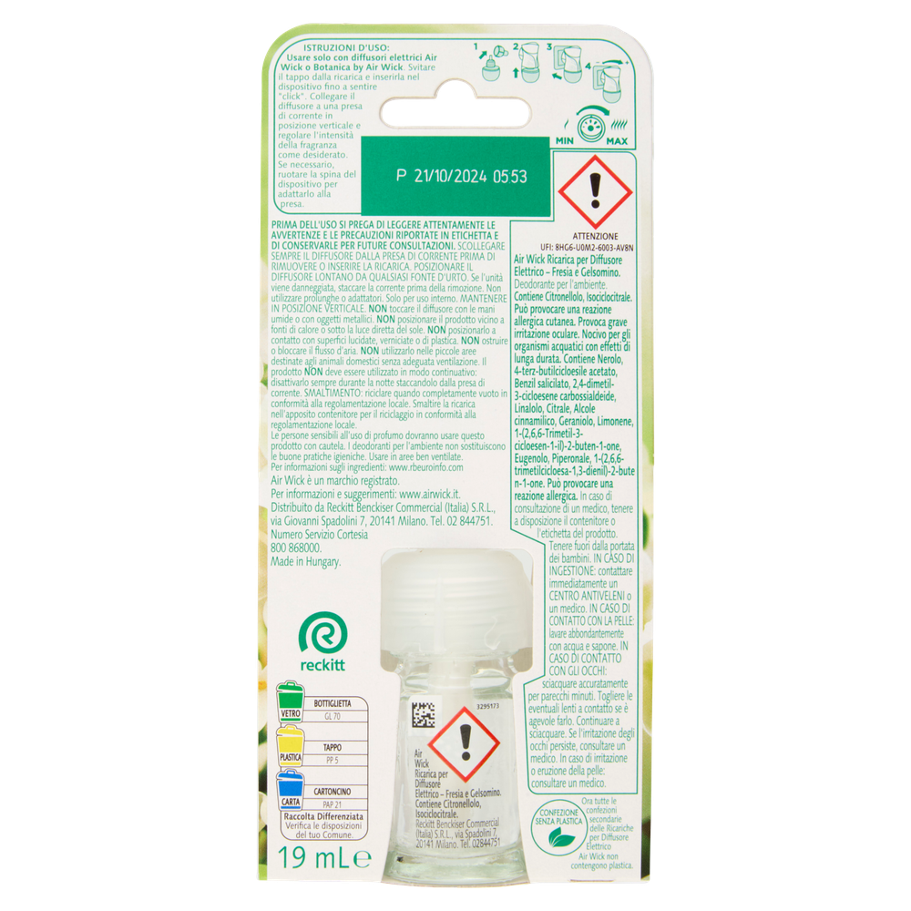 Ricarica Per Diffusore Elettrico Ambiente Fresia E Gelsomino Air Wick - Foto 3