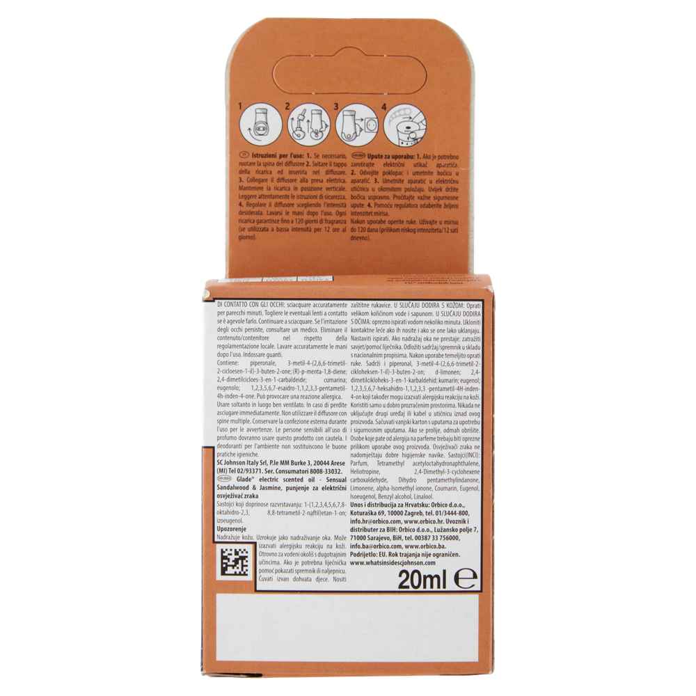 Ricarica Deodorante Ambiente Elettrico Essential Oils Sandalo Glade - Foto 3