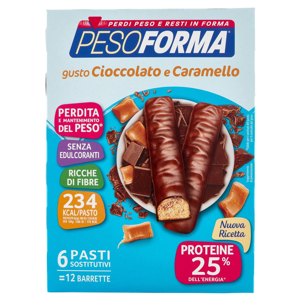 Barrette Gusto Cioccolato E Caramello Pesoforma - Foto 1