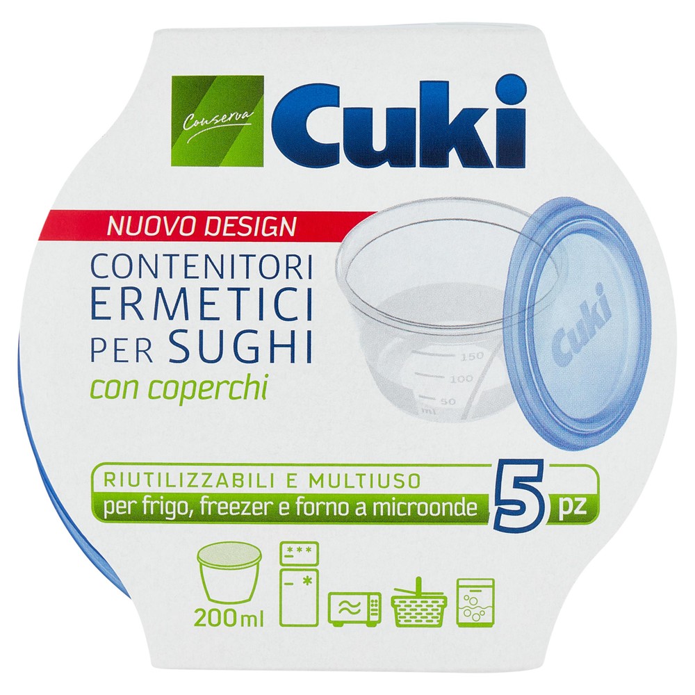 5 Contenitori Ermetici Per Sughi Cuki - Foto 1
