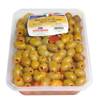 Olive Verdi Denocciolate Giganti Condite Piccanti Olive Verdi Denocciolate Giganti Condite Piccanti