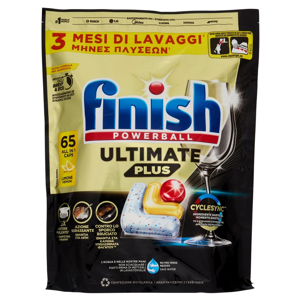 Finish Ultimate Plus Limone 65 Pz - Foto 1