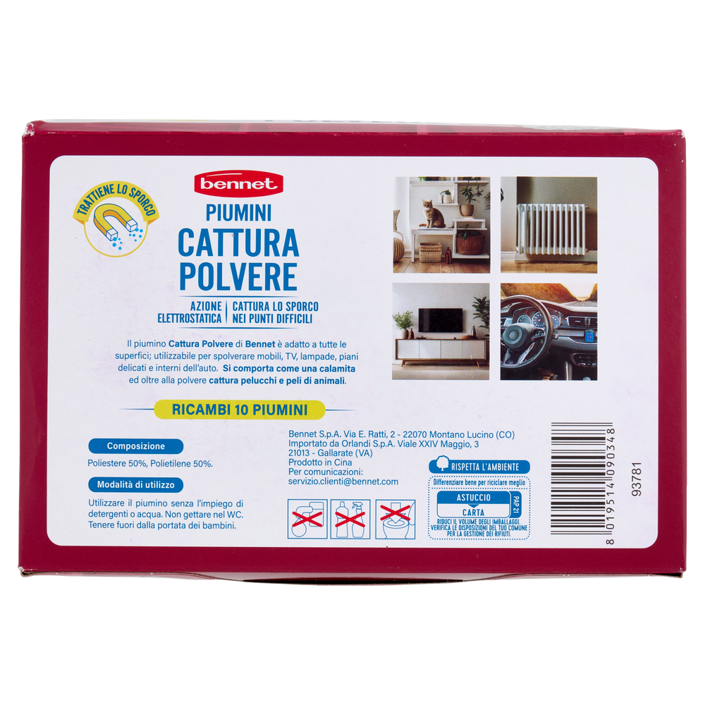 Piumini Catturapolvere 10 Piumini + 1 Manico Bennet - Foto 3
