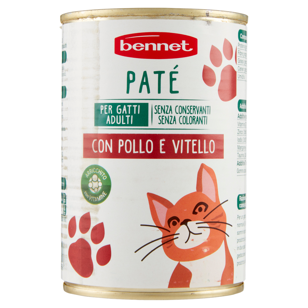 Pate' Gatti Gatto Con Vitello E Pollo Bennet - Foto 3
