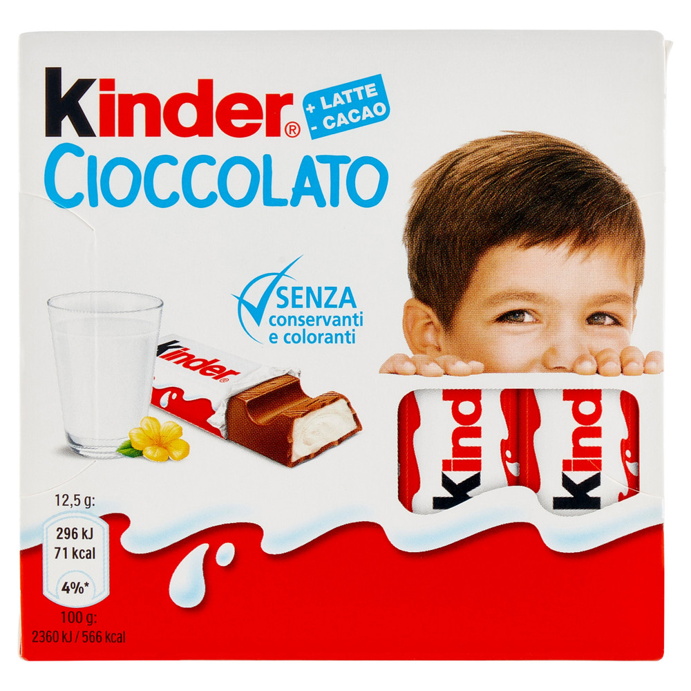 Barrette Kinder Cioccolato Al Latte 4x12,5g Kinder - Foto 1