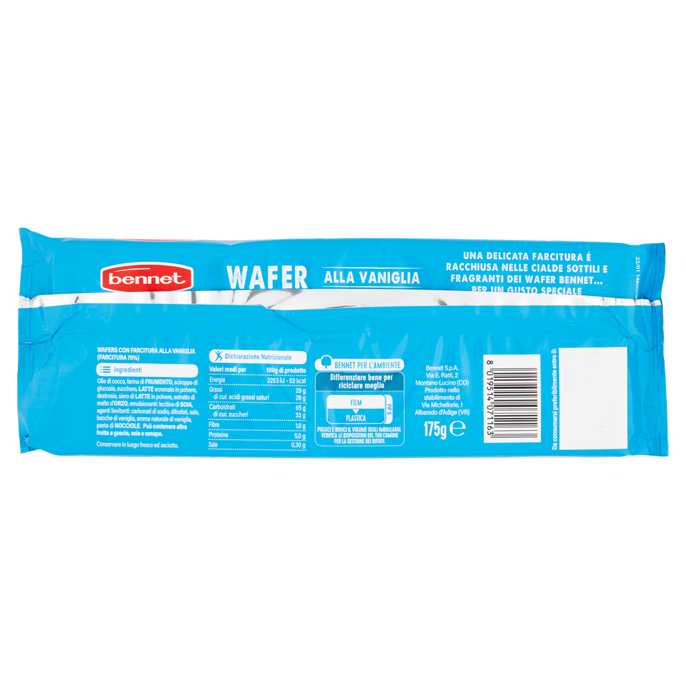 Wafer Con Farcitura Alla Vaniglia Bennet - Foto 3