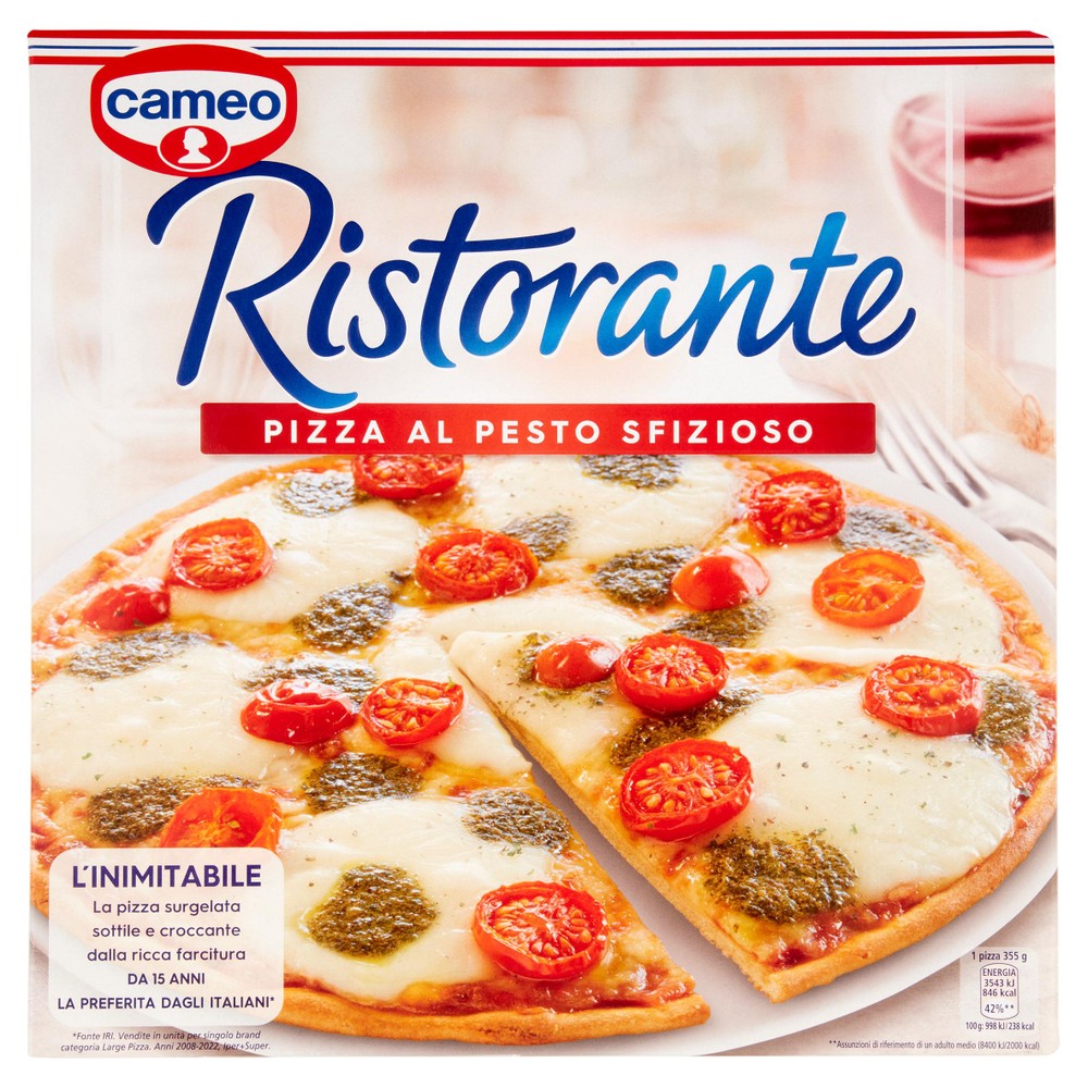 Pizza Pesto Sfizioso, Base Sottile Ristorante Cameo - Foto 1