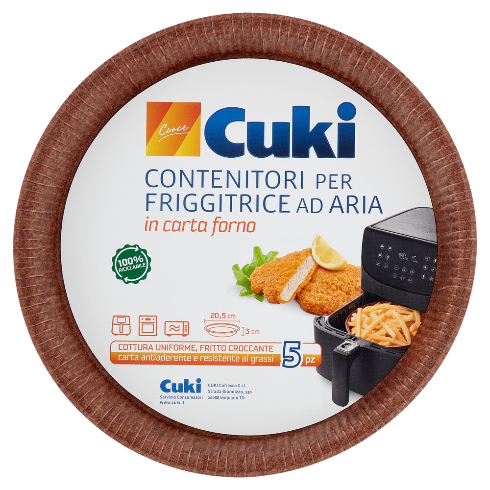 Contenitori Per Friggitrice Ad Aria In Carta Forno Cuki Cm.20 - Foto 1