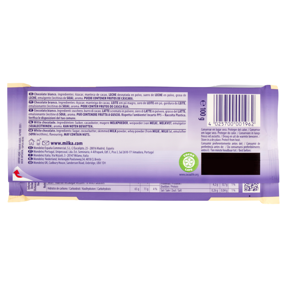 Tavoletta Di Cioccolato Bianco Milka - Foto 3