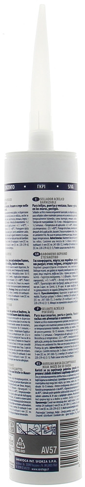 Cartuccia Sigillante Acrilico Grigio Medio Saratoga Ml.280 - Foto 2