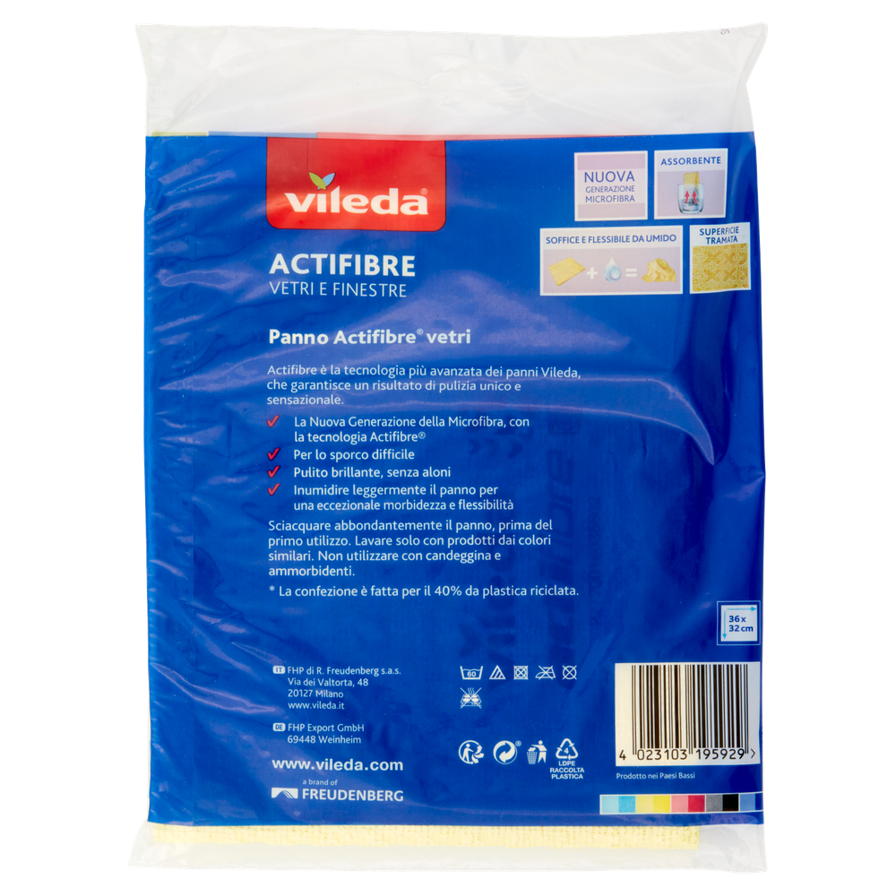 Panno Actifibre Vetri E Finestre Vileda - Foto 3