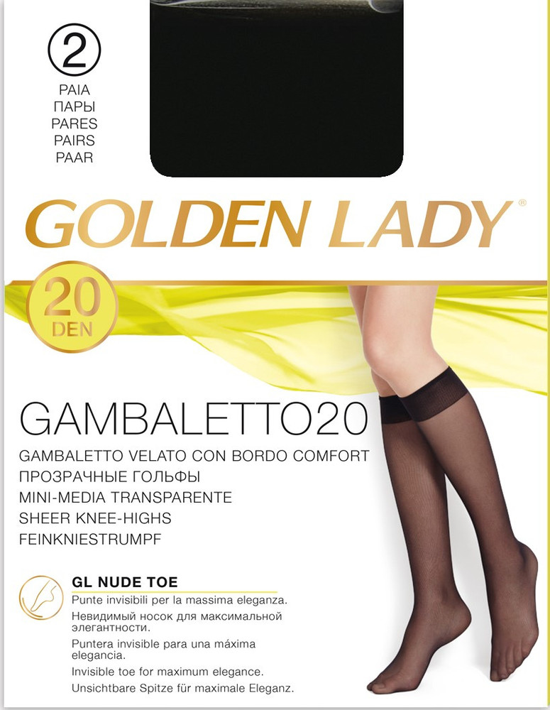 Gambaletti Donna Tg Unica Nero 20 Denari Conf Da 2 Golden Lady