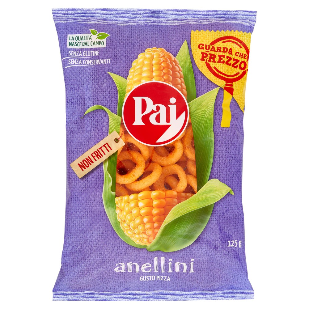 Snack Di Mais Anellini Gusto Pizza Pai - Foto 1