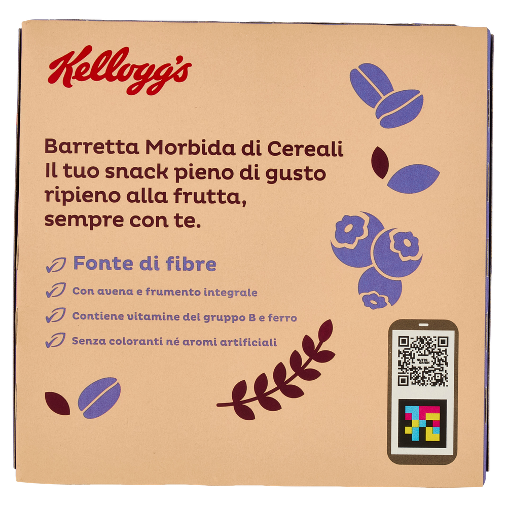 Barretta Morbida Di Cereali Ripiena Al Mirtillo 6x37g Kellogg's - Foto 3