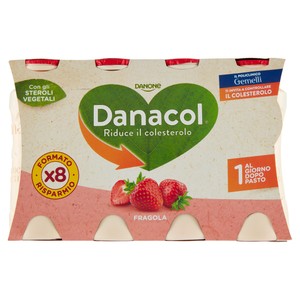 Yogurt Da Bere Riduce Il Colesterolo Fragola 8x100g Danacol - Foto 1