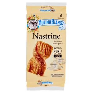 Merendine Nastrine Di Pasta Sfoglia Senza Additivi 6x40g Mulino Bianco - Foto 1