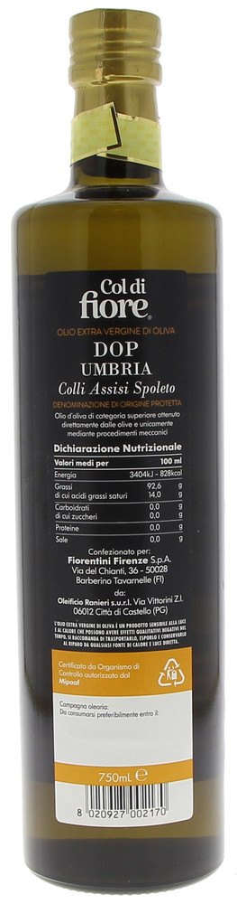 Olio Extra Vergine D'oliva Umbria Colli Assisi Spoleto Dop Col Di Fior - Foto 3