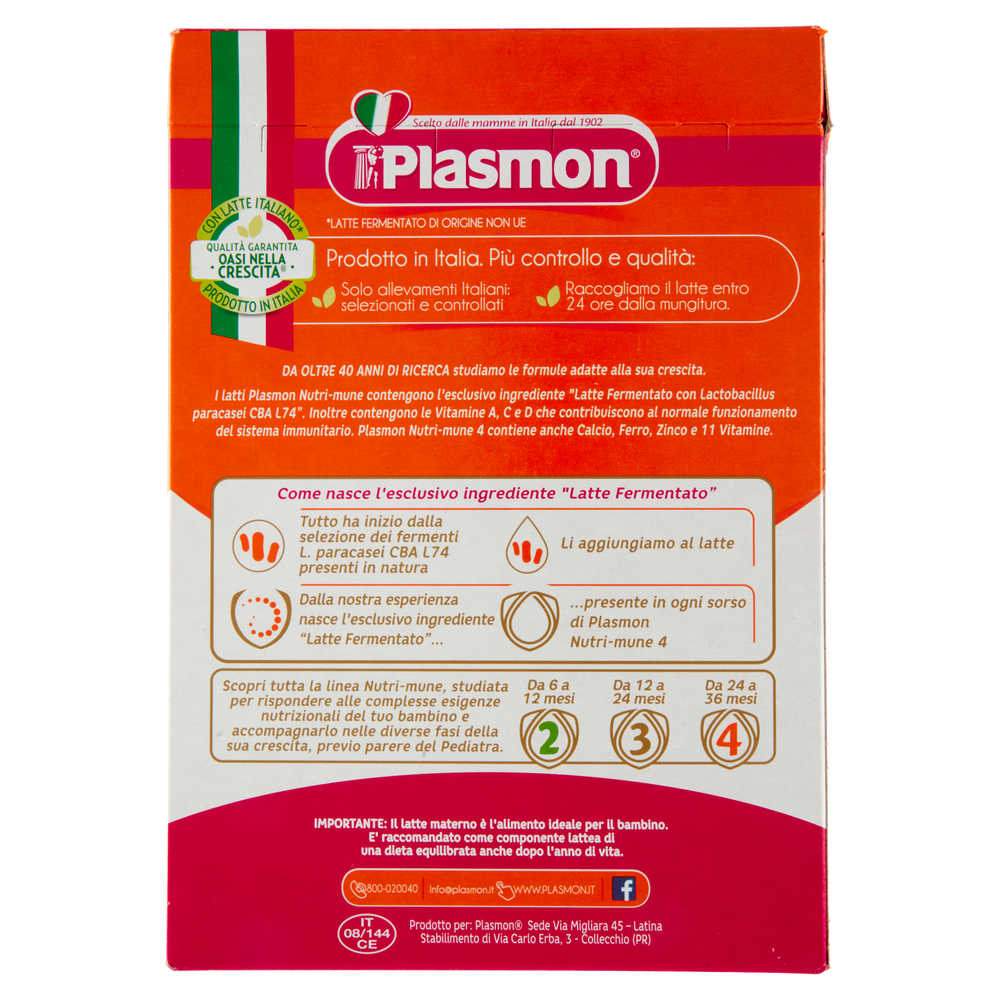 Latte Polvere Nutrimune 4 Plasmon