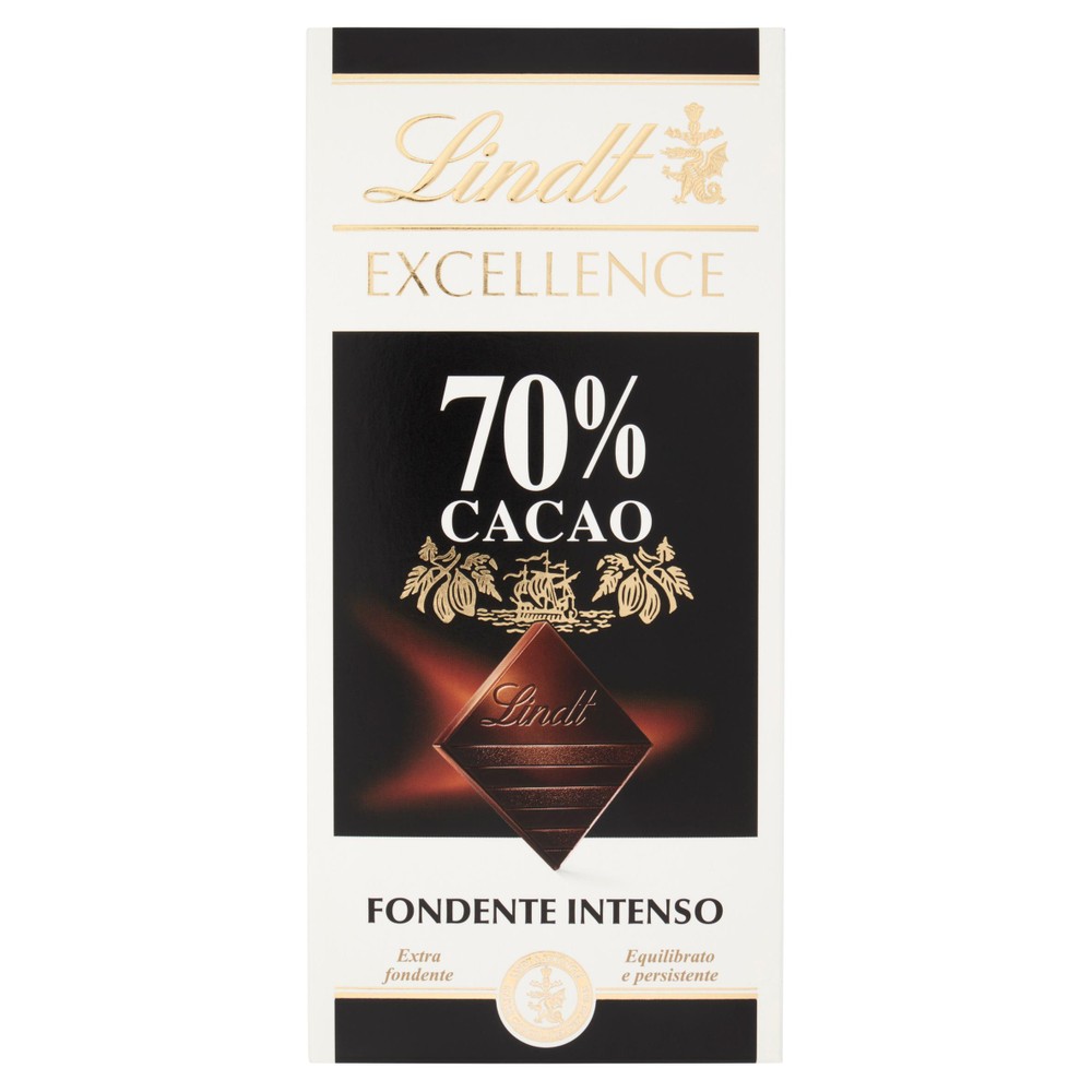 Tavoletta Di Cioccolato Excellence Fondente Extra 70% Di Cacao Lindt - Foto 1