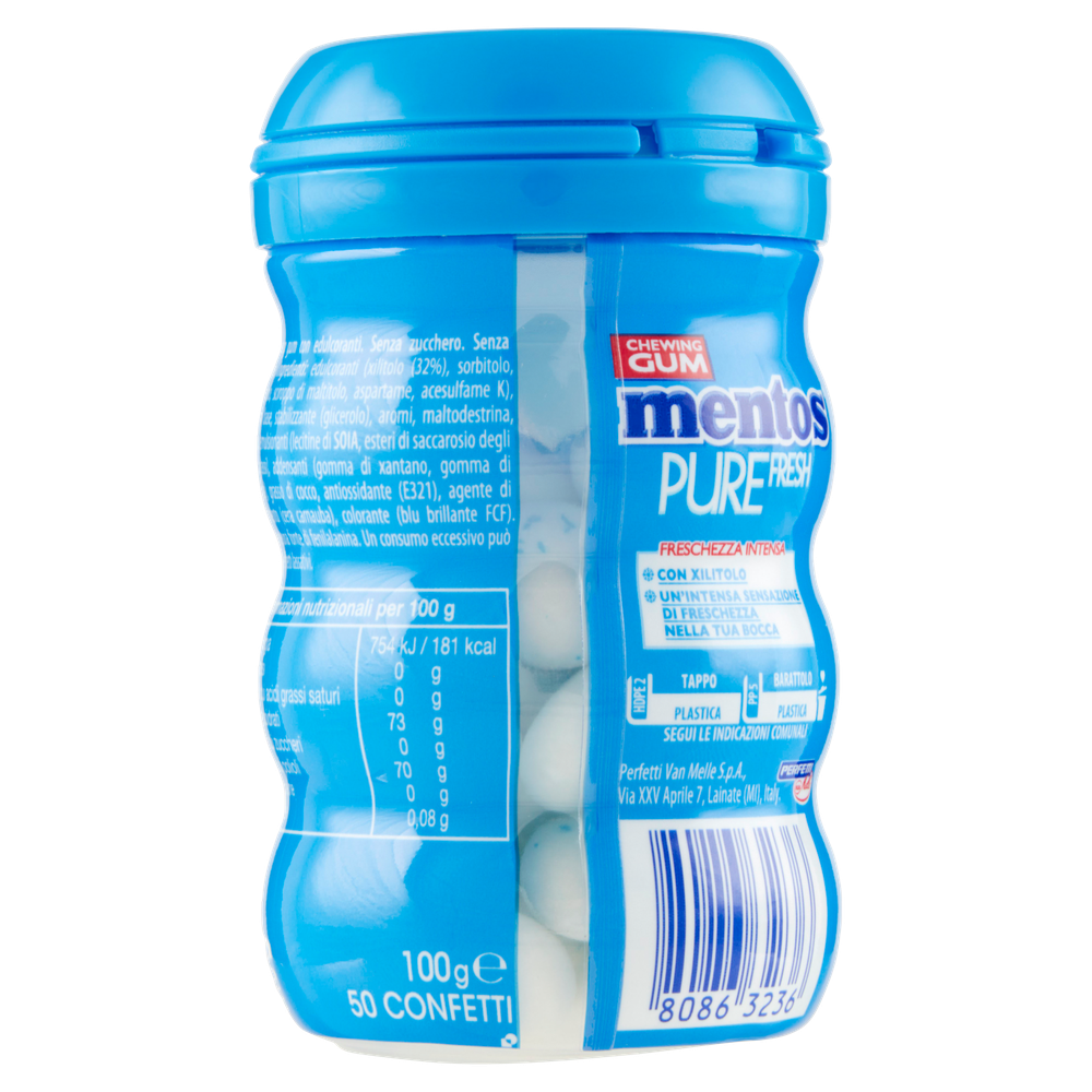 Chewing Gum Pure Fresh Alla Menta Con Xilitolo 50x2g Mentos - Foto 3