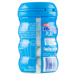 Chewing Gum Pure Fresh Alla Menta Con Xilitolo 50x2g Mentos - Foto 3