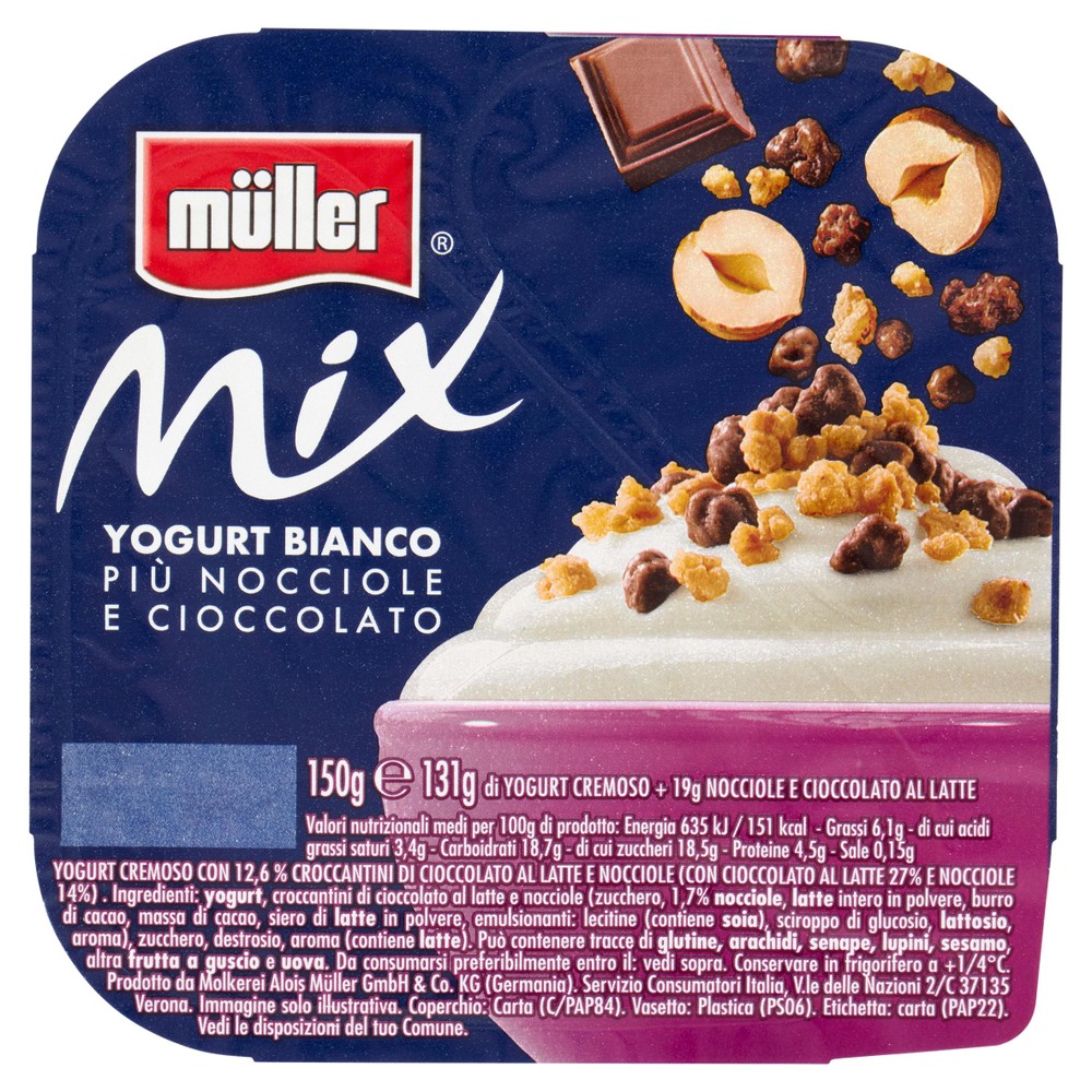 Muller Mix Nocciole Cioccolato