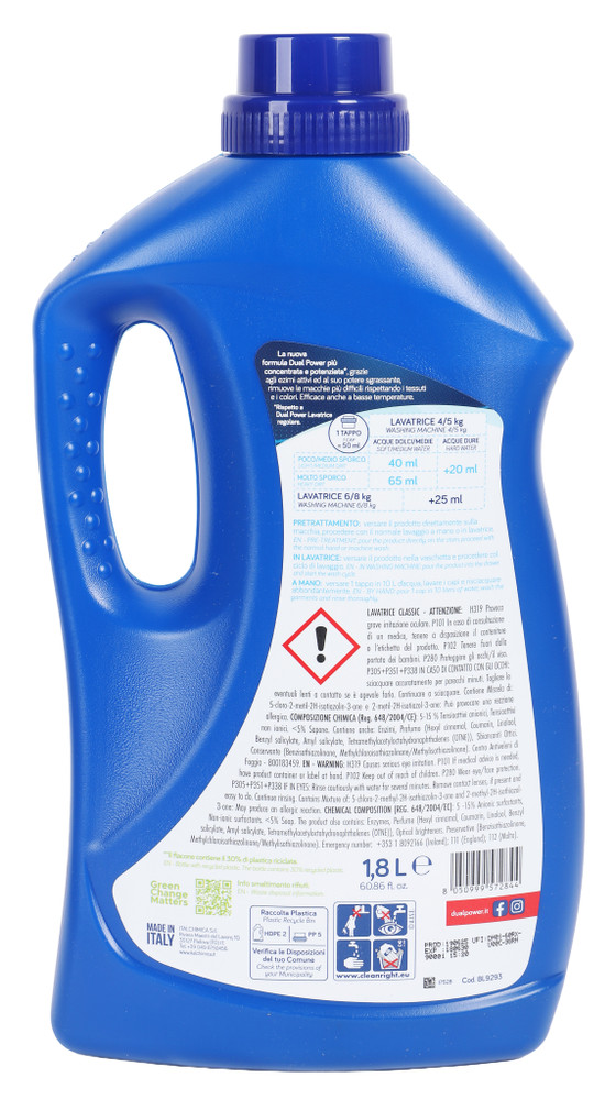 Detersivo Liquido Per Lavatrice Classico Dual Power 45 Lavaggi - Foto 3
