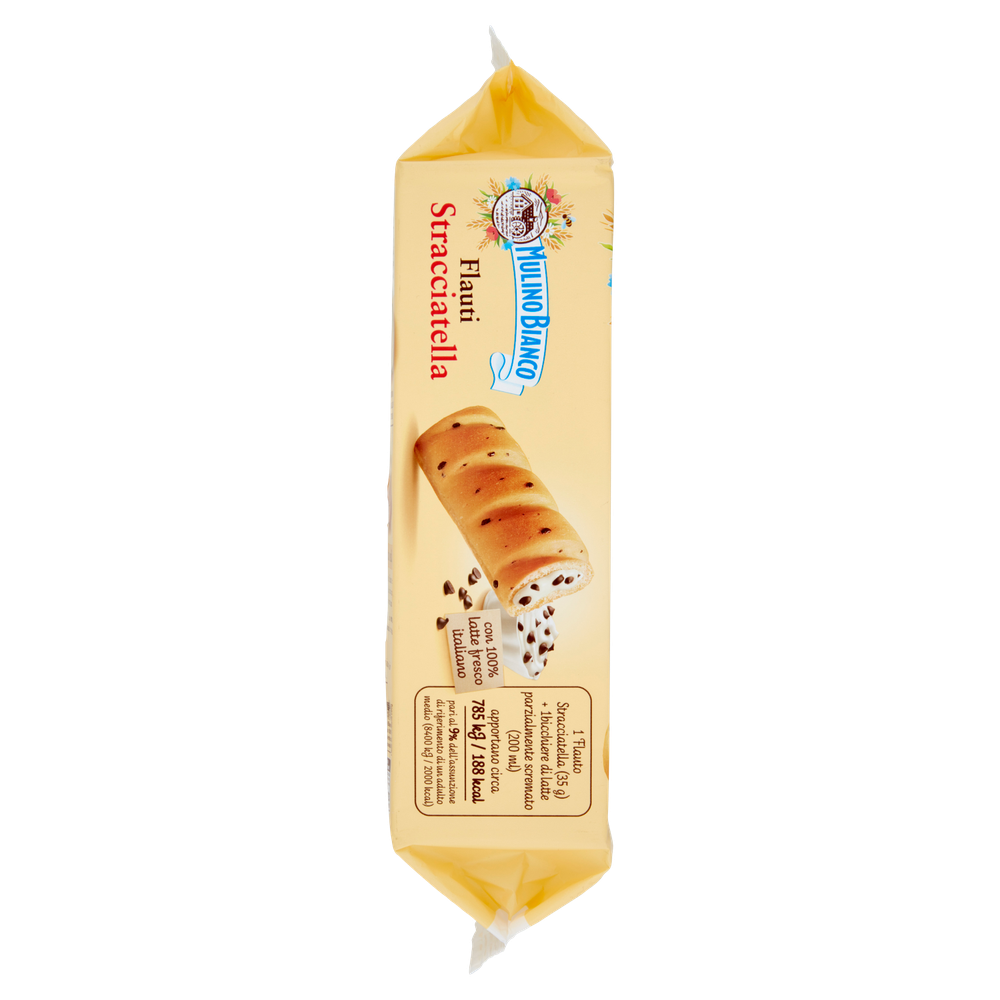 Merendine Flauti Stracciatella Con Latte Fresco 8x35g Mulino Bianco - Foto 2