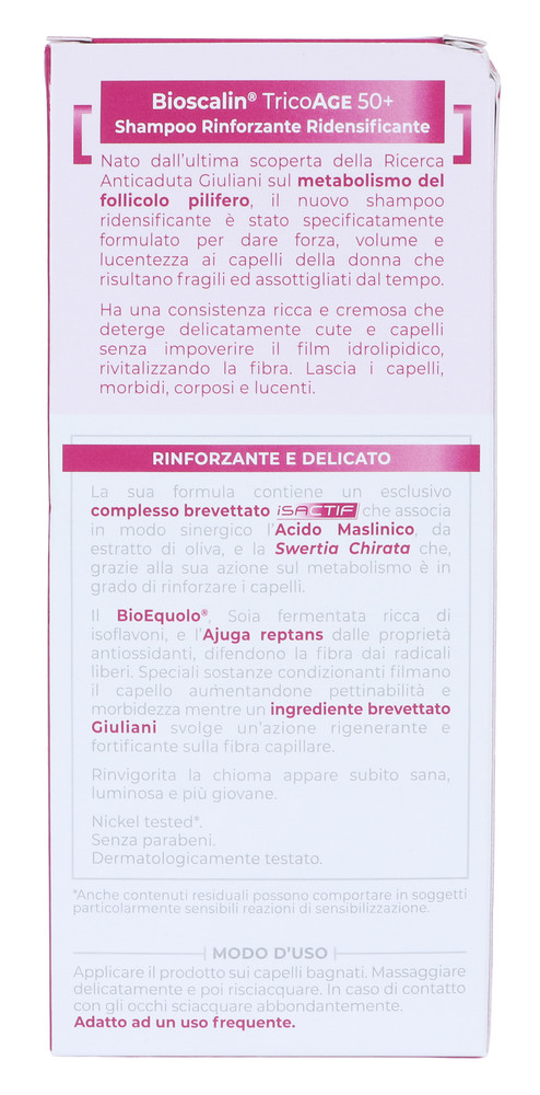Bioscalin Tricoage Shampoo Rinforzante Ridensificante - Foto 3