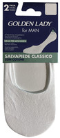 Salvapiedi Uomo S/ M Bianco Conf Da 2 Golden Lady Salvapiedi Uomo S/ M Bianco Conf Da 2 Golden Lady