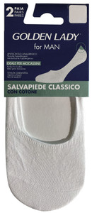 Salvapiedi Uomo S/ M Bianco Conf Da 2 Golden Lady - Foto 1
