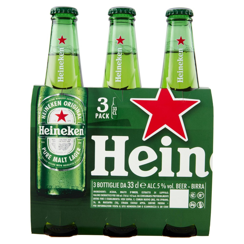 Birra Heineken 3x33cl