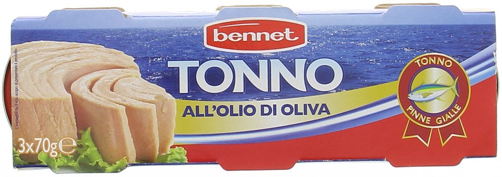 Tonno In Olio D'oliva 3x70g Bennet - Foto 1