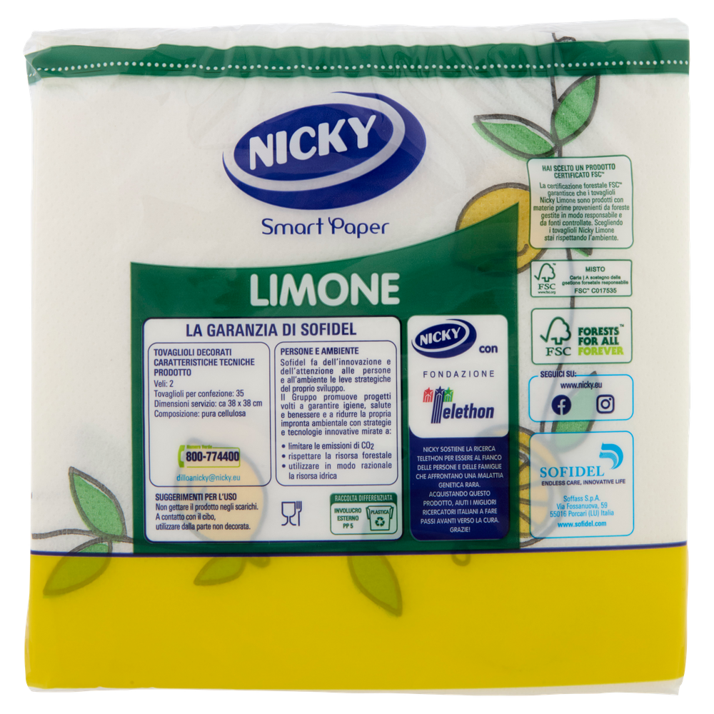 35 Tovaglioli Limoni Nicky - Foto 3