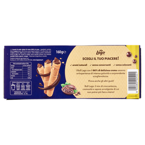 Cannoli Di Wafer Ripieni Di Crema Al Cacao Maxi Roll Lago - Foto 3