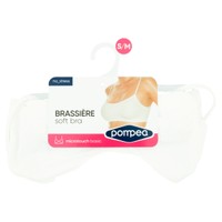 Brassiere Microfibra Elasticizzata Senza Cuciture S / m Bianco Pompea Brassiere Microfibra Elasticizzata Senza Cuciture S / m Bianco Pompea