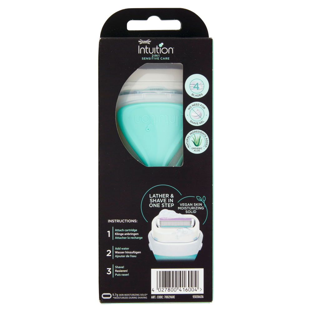 Rasoio Intuition Sensitive Care 2in 1 Wilkinson - Foto 3