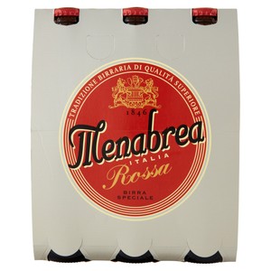Birra Menabrea Rossa 3 Bottiglie Da Cl.33